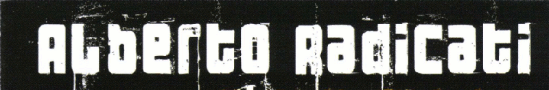 Alberto Radicati - official web site